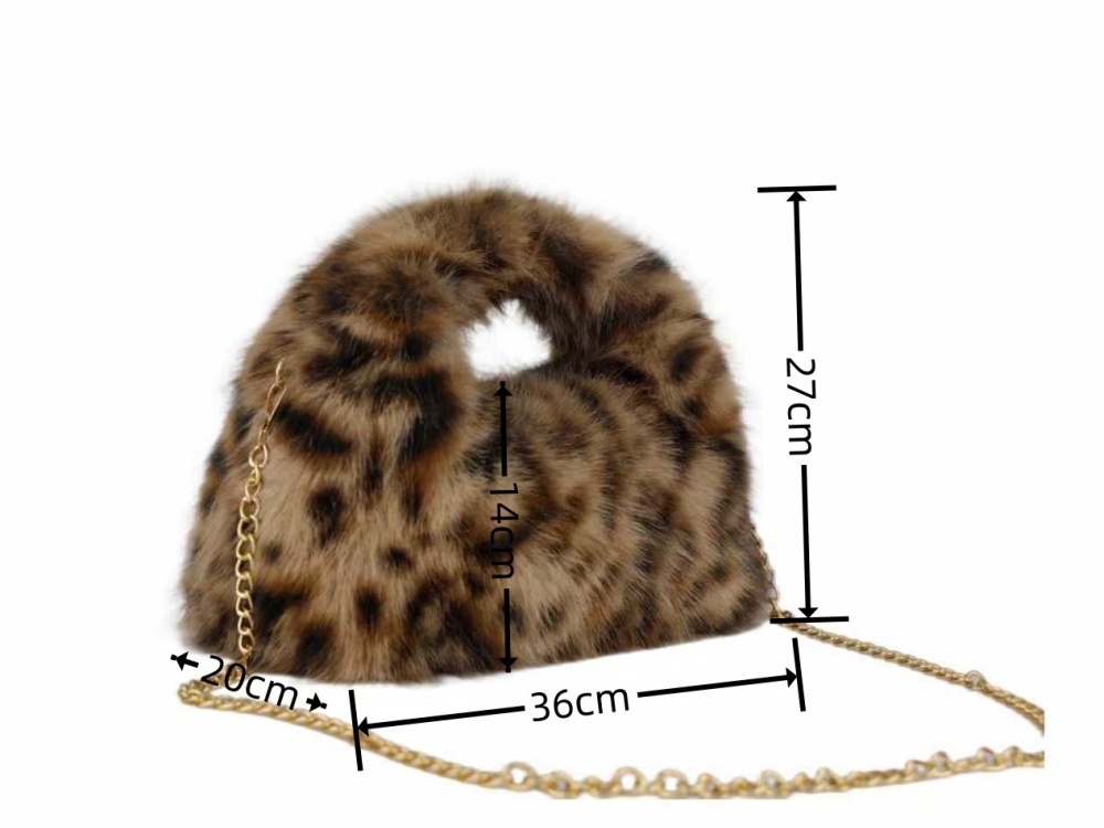 Autumn and winter handbag plush clutch