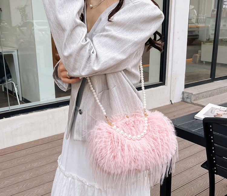 Pearl all-match bag messenger shoulder bag for women