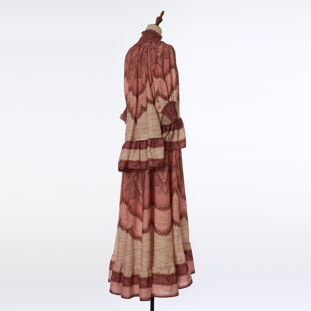 Vacation skirt lotus leaf edges shirt a set for women