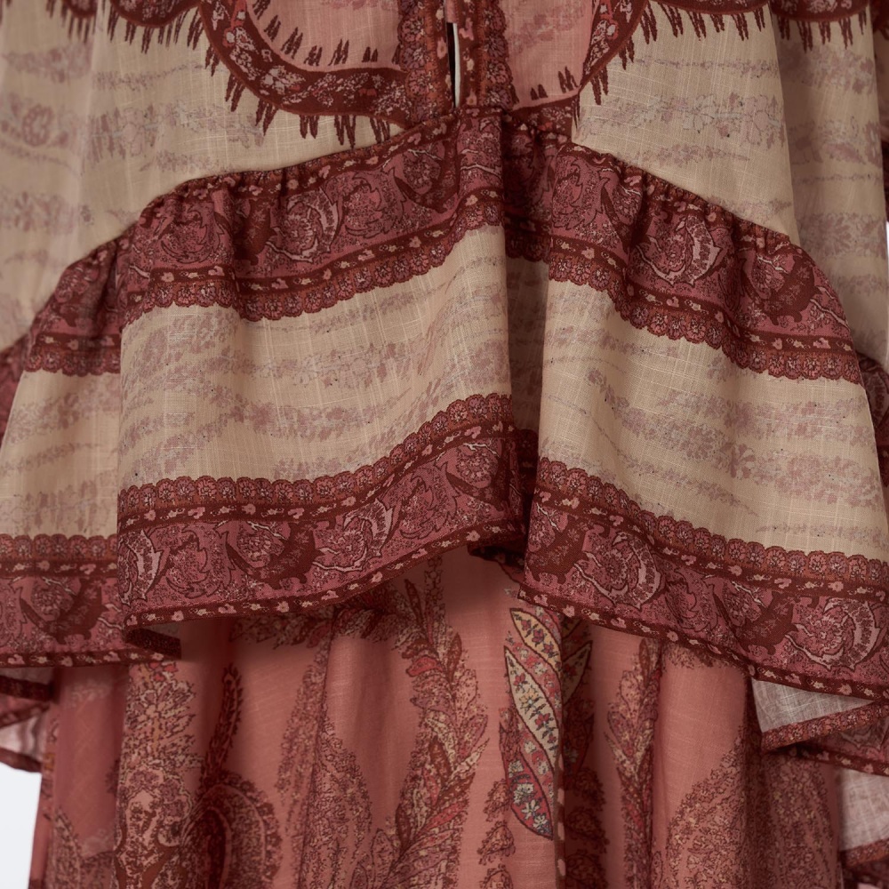 Vacation skirt lotus leaf edges shirt a set for women