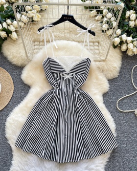 Enticement stripe slim dress for women