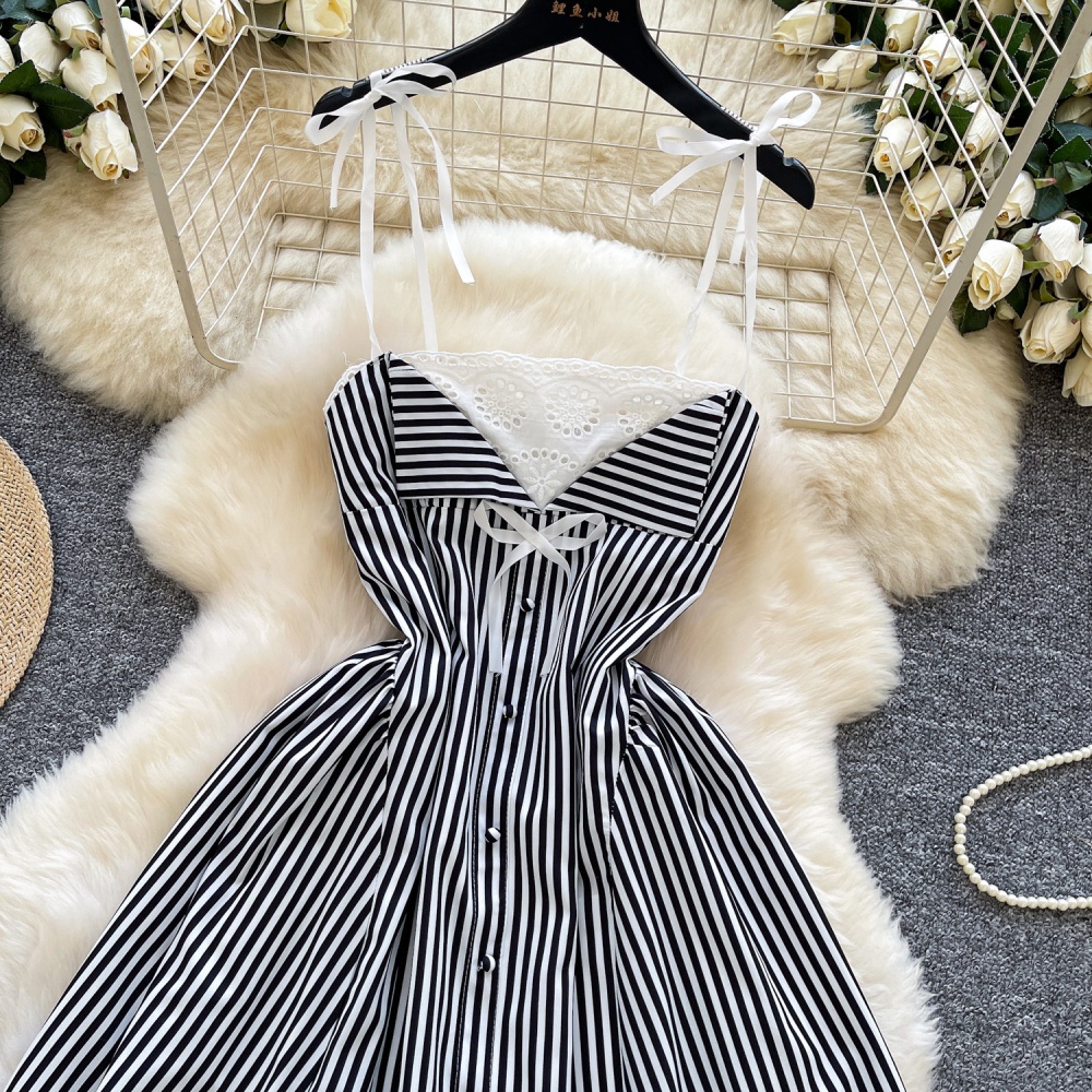 Enticement stripe slim dress for women