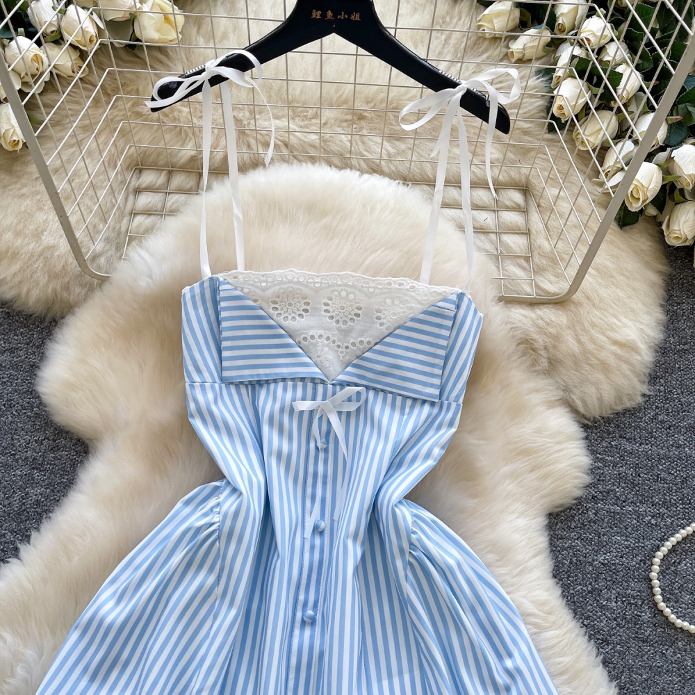 Enticement stripe slim dress for women