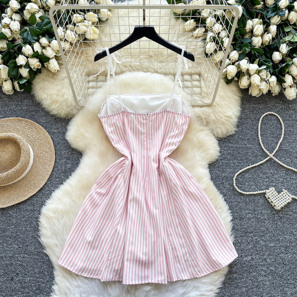 Enticement stripe slim dress for women