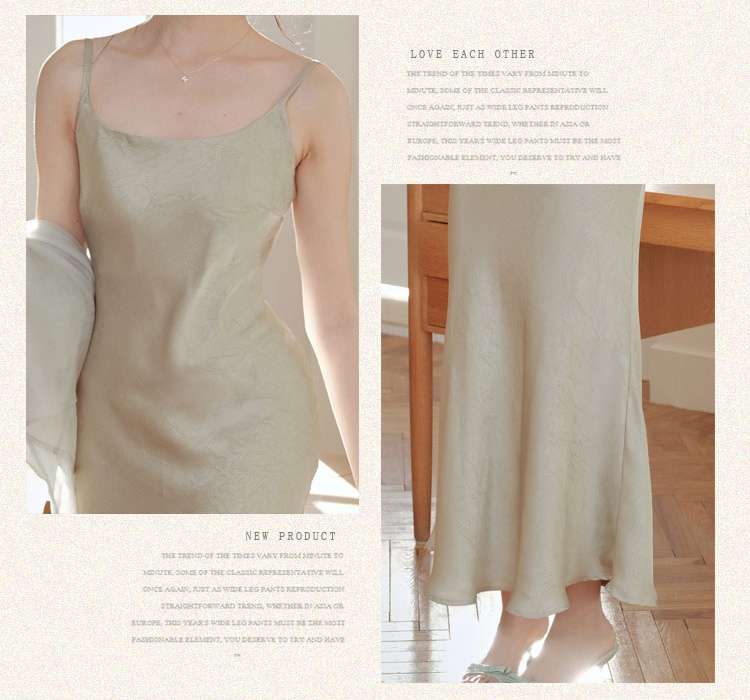 Chinese style sunscreen strap dress chiffon dress a set