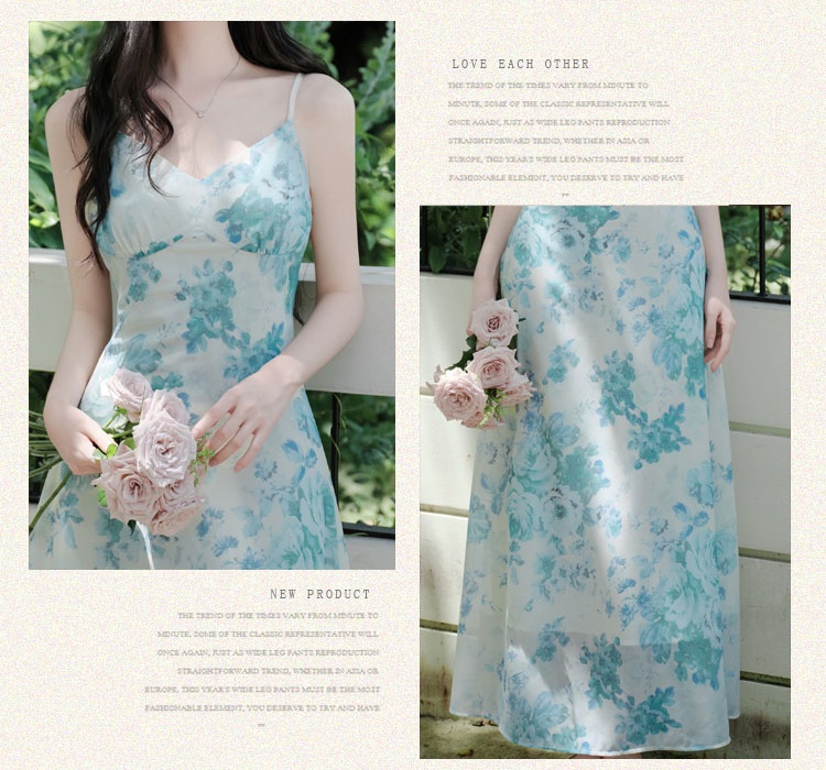 Chinese style dress floral cardigan a set for women