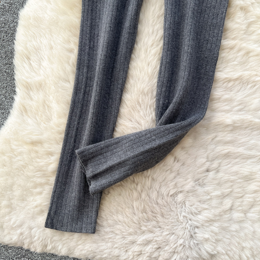 Straight pants elasticity leggings for women