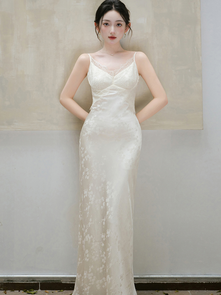 Sling summer Chinese style dress for women