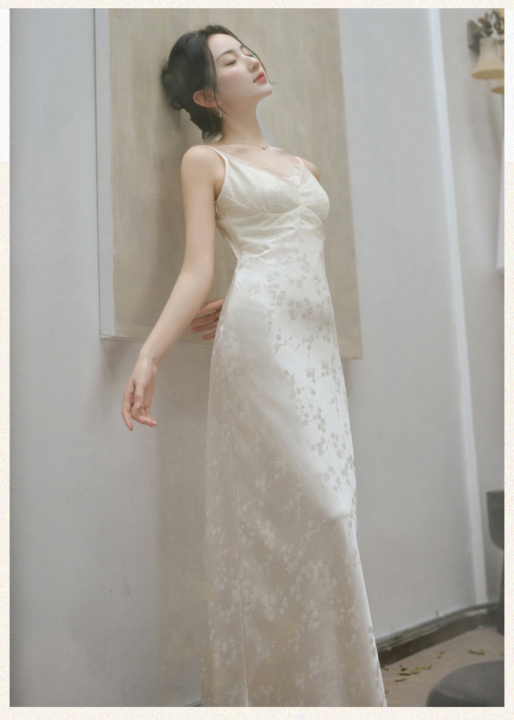 Sling summer Chinese style dress for women