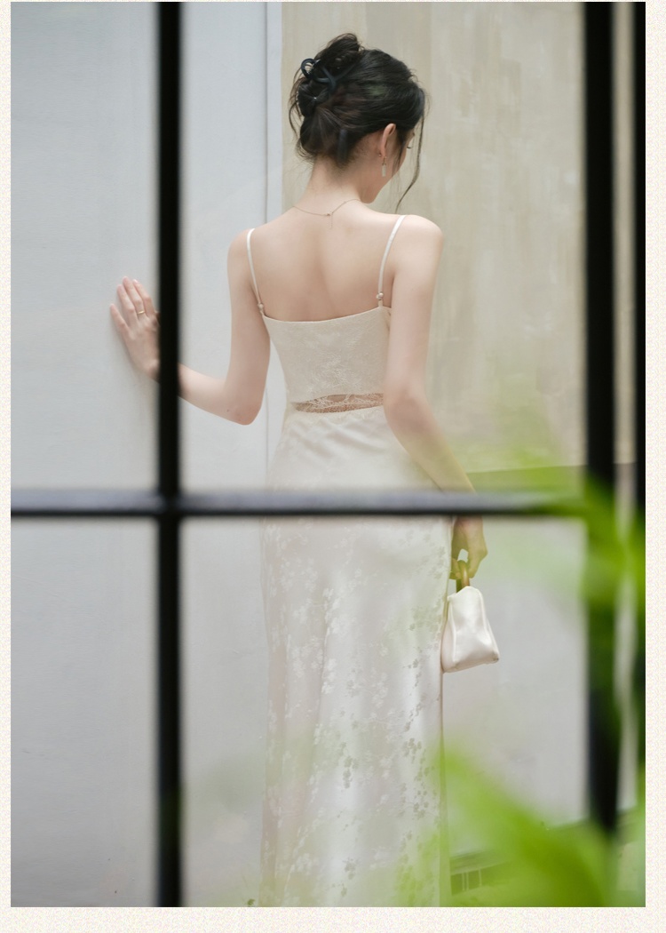 Sling summer Chinese style dress for women