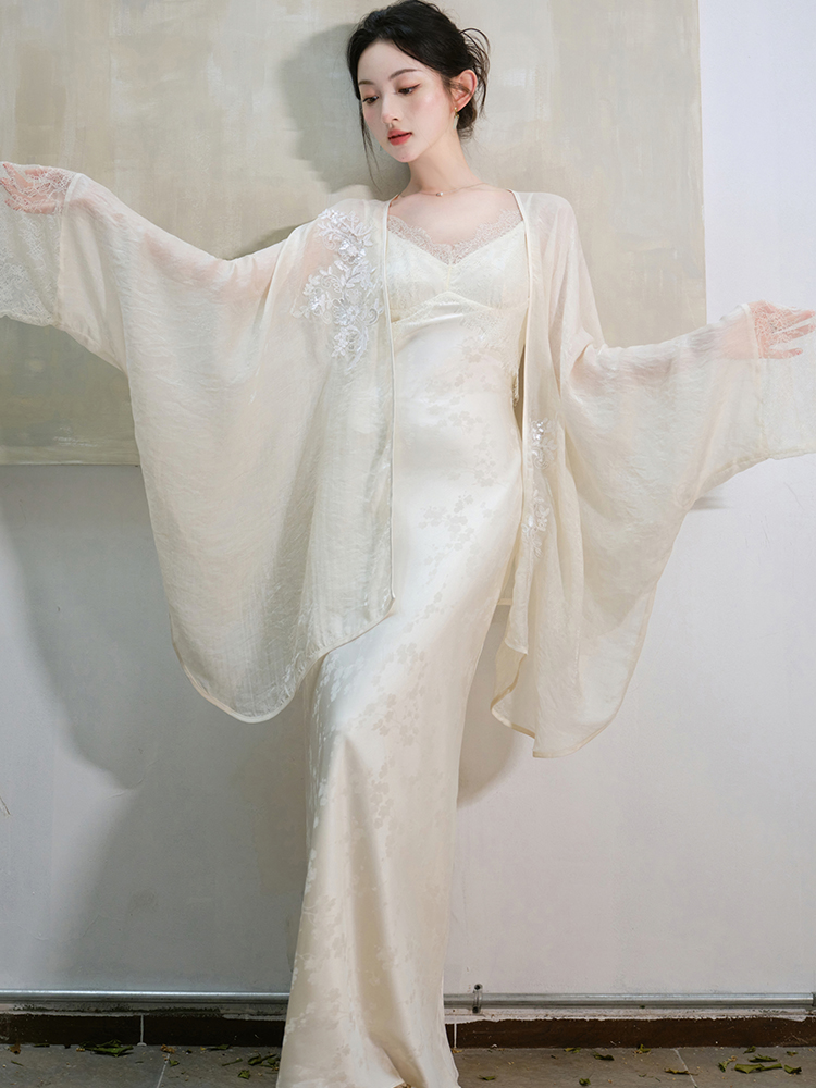 Chinese style summer cardigan sling dress a set for women