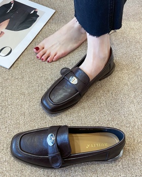 College style France style commuting flat loafers