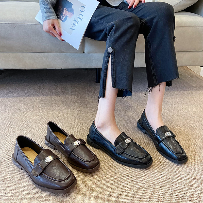 College style France style commuting flat loafers