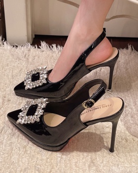 Pointed high-heeled shoes spring and summer sandals for women