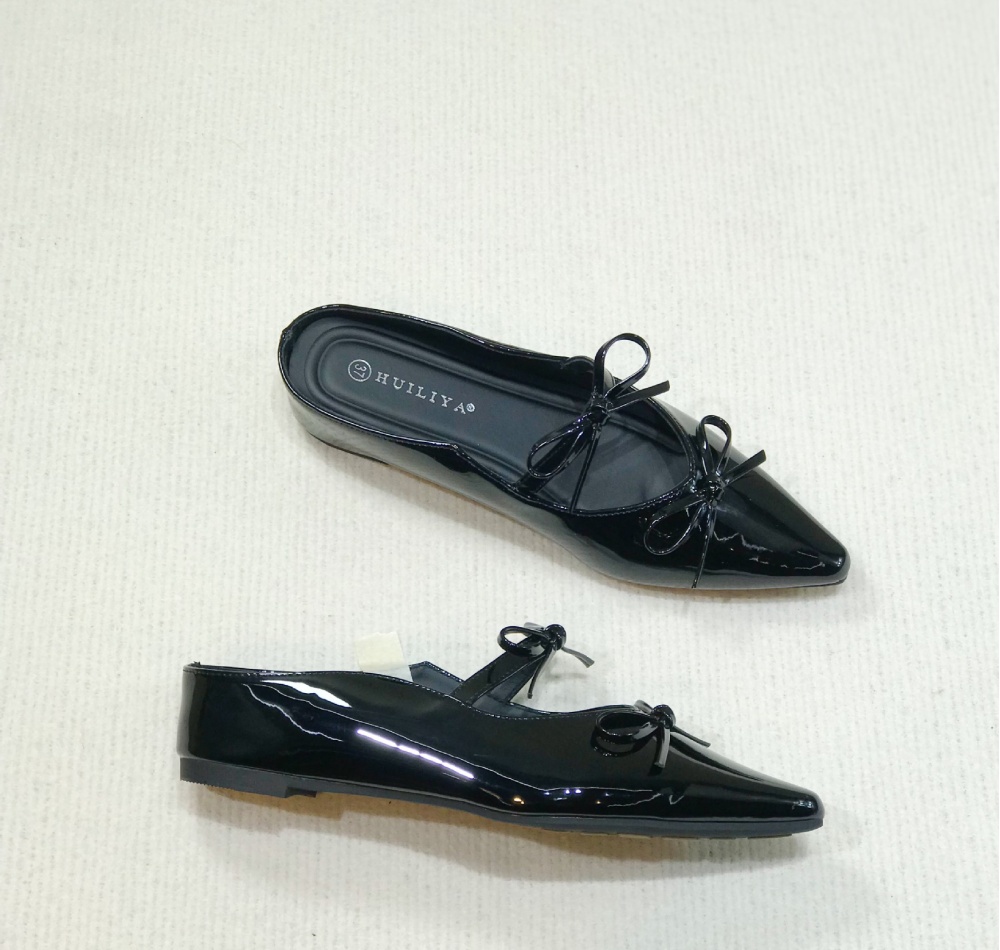 Double bow summer France style elegant shoes for women