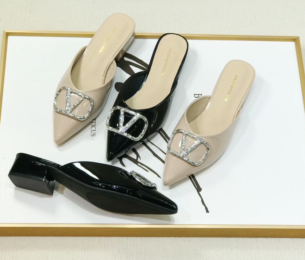 Thick France style lady sweet slippers for women