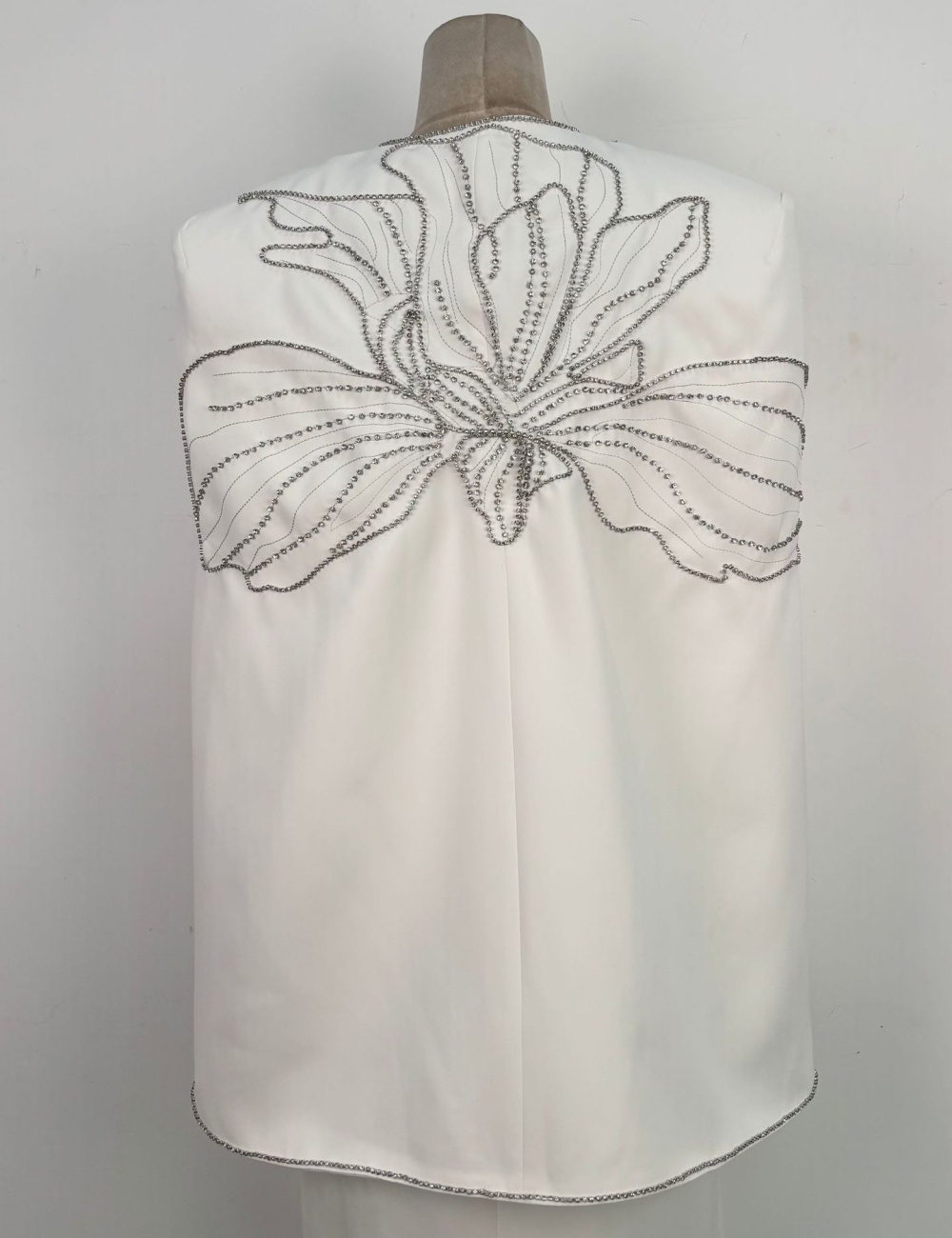 Niche beading dress wrapped chest temperament cloak