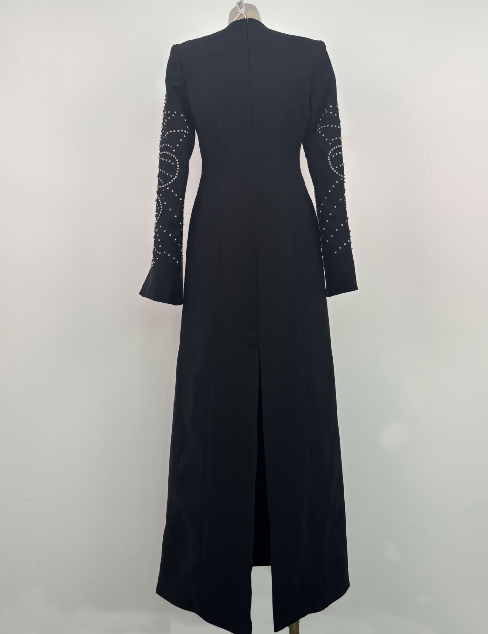 Split sleeve beading dress temperament formal dress