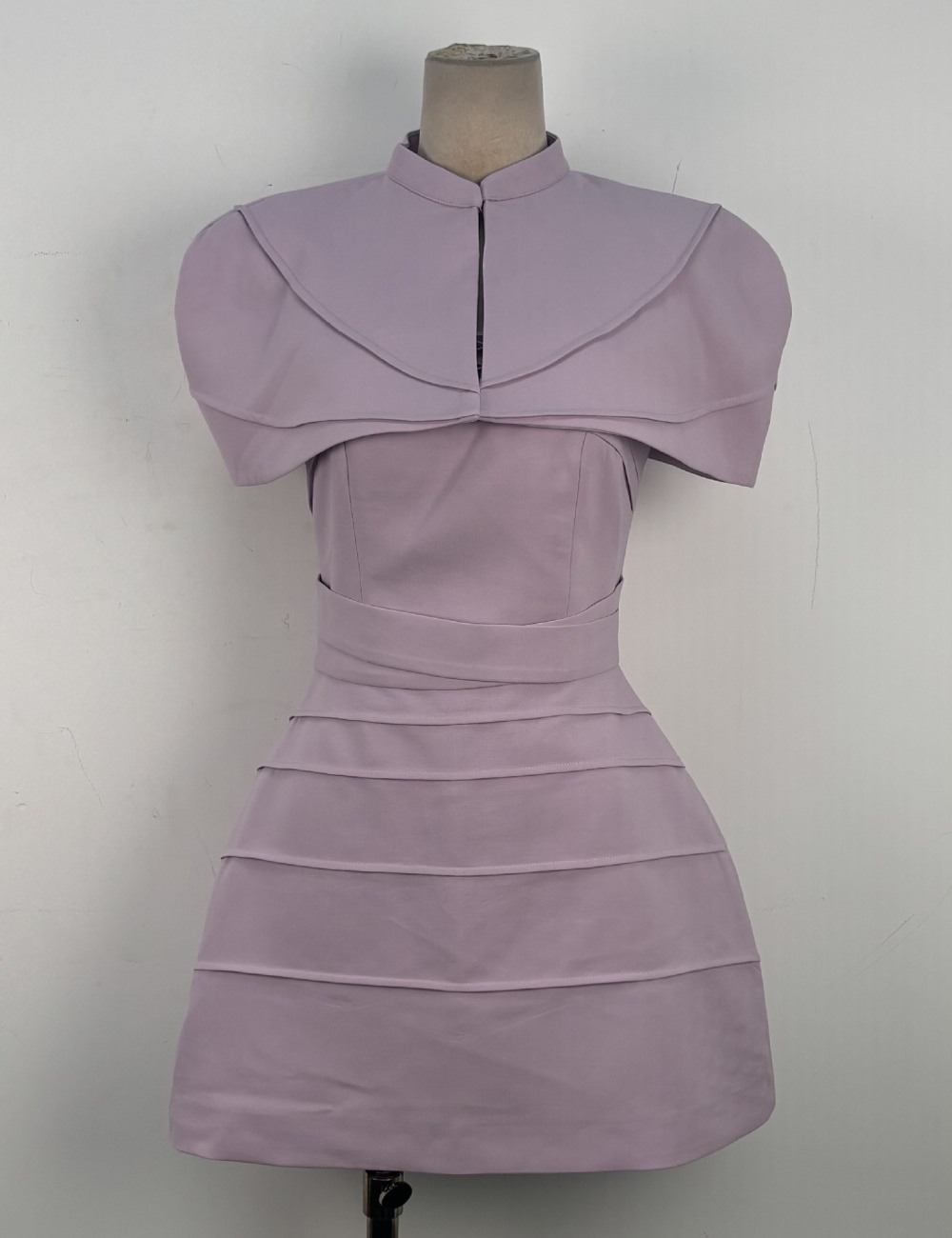 Niche crimp elegant cloak slim temperament sling dress