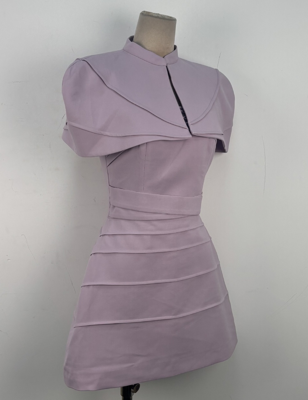 Niche crimp elegant cloak slim temperament sling dress