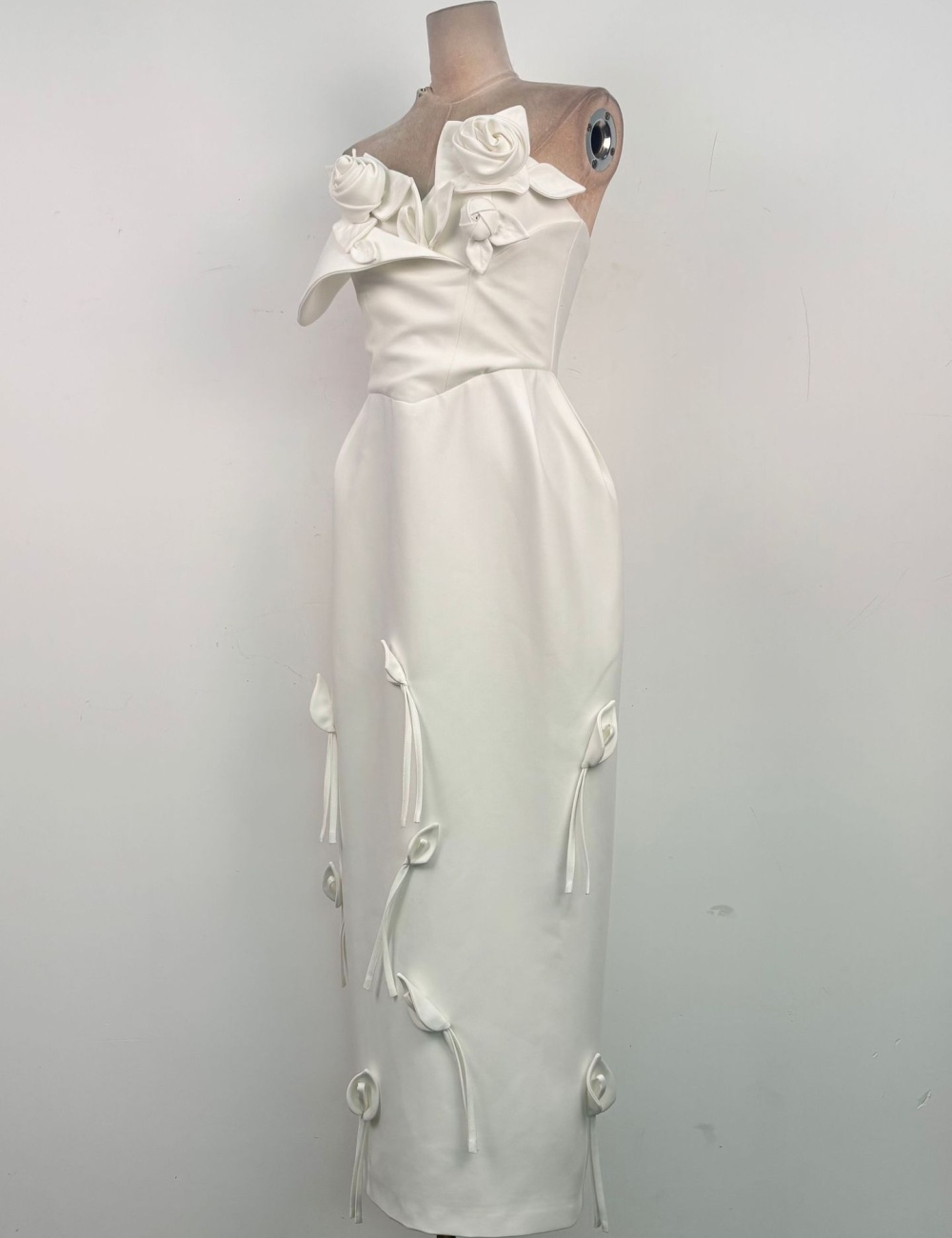 White niche long dress temperament elegant dress