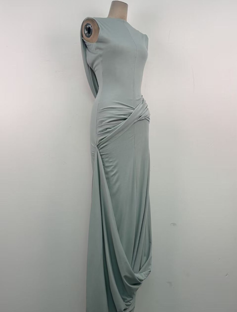 Halter slim long dress irregular elegant formal dress