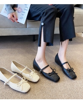 Establishment fashion France style niche bow spring shoes