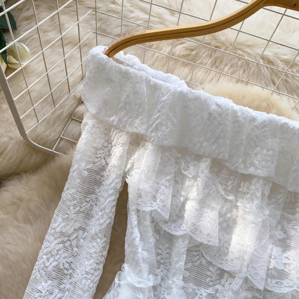 France style long sleeve tops Western style shirt for women