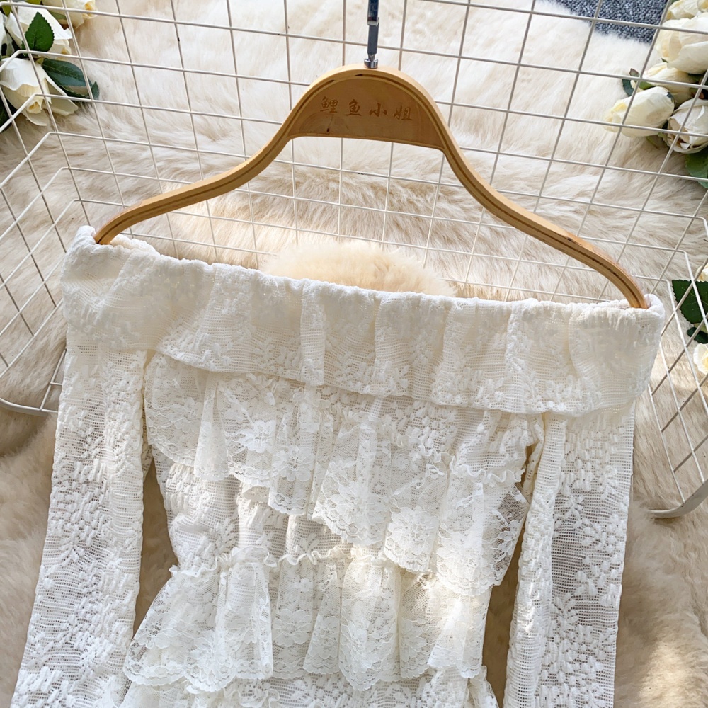 France style long sleeve tops Western style shirt for women