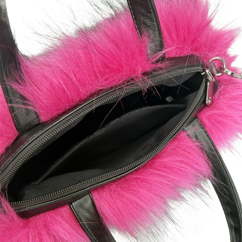 Plush messenger European style handbag