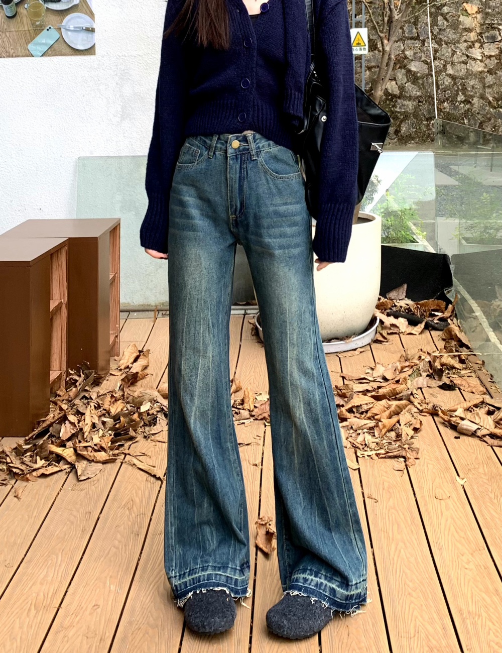 American style jeans micro speaker flare pants