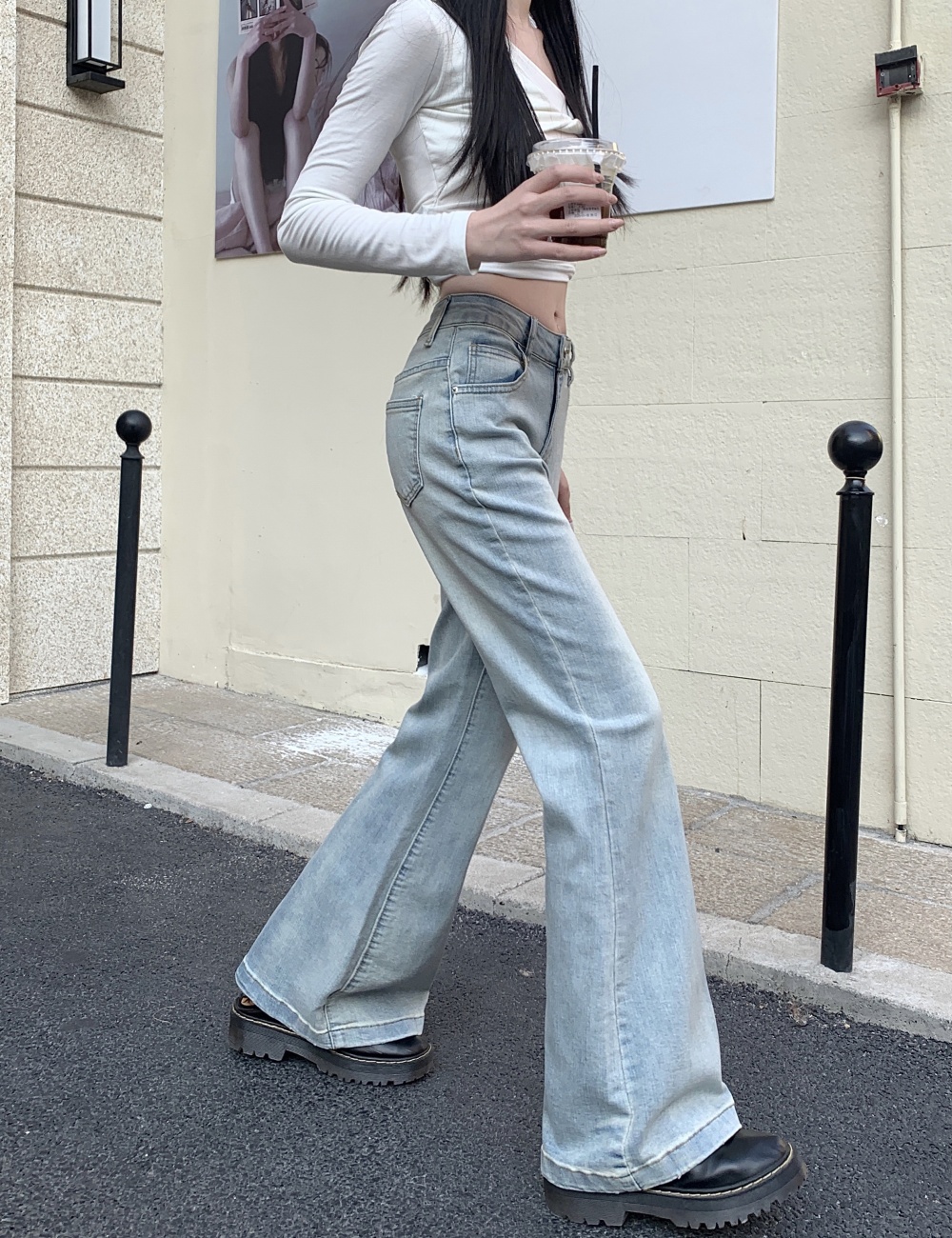 Spicegirl elasticity slim micro speaker jeans for women