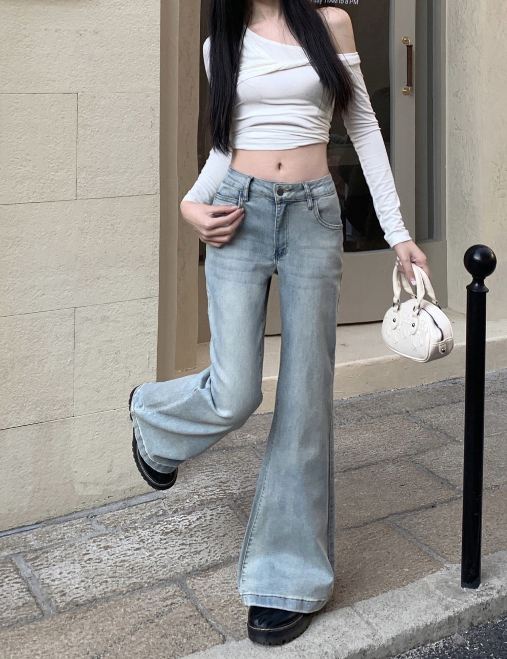 Spicegirl elasticity slim micro speaker jeans for women