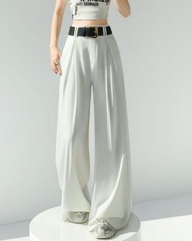 Straight high waist business suit slim Casual pants