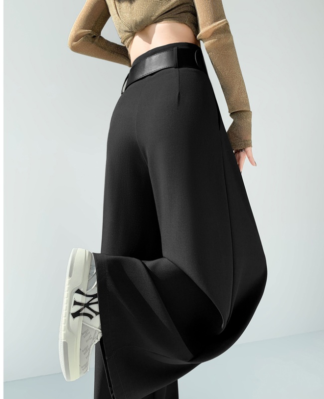 Straight high waist business suit slim Casual pants