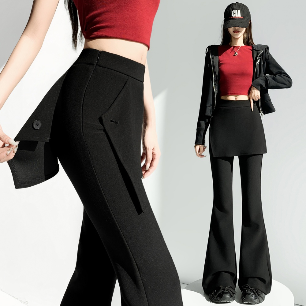Micro speaker pants spring flare pants for women