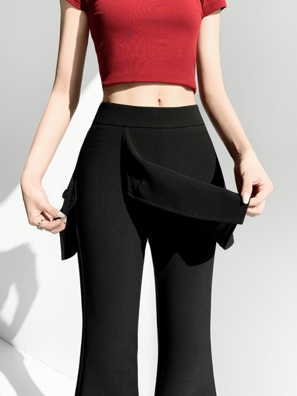 Micro speaker pants spring flare pants for women