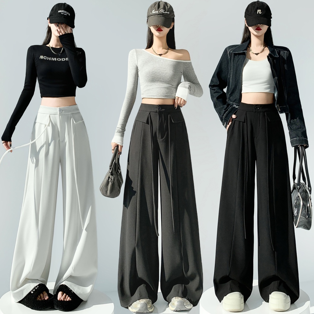 Spring wide leg pants business suit for women