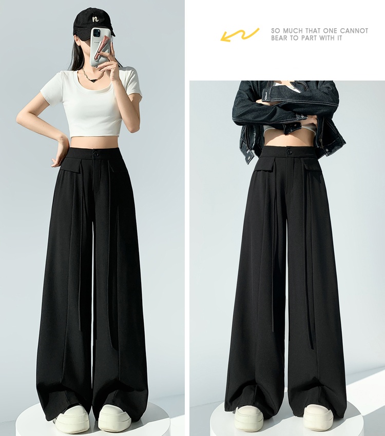 Spring wide leg pants business suit for women