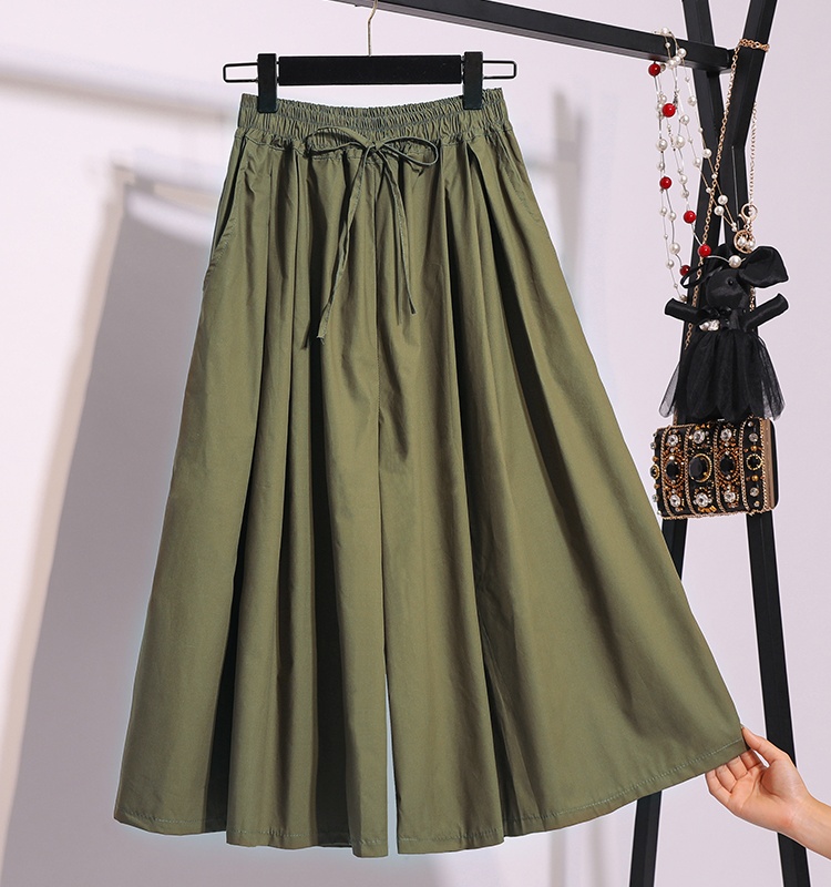 Autumn Korean style slim Casual wide leg pants for women