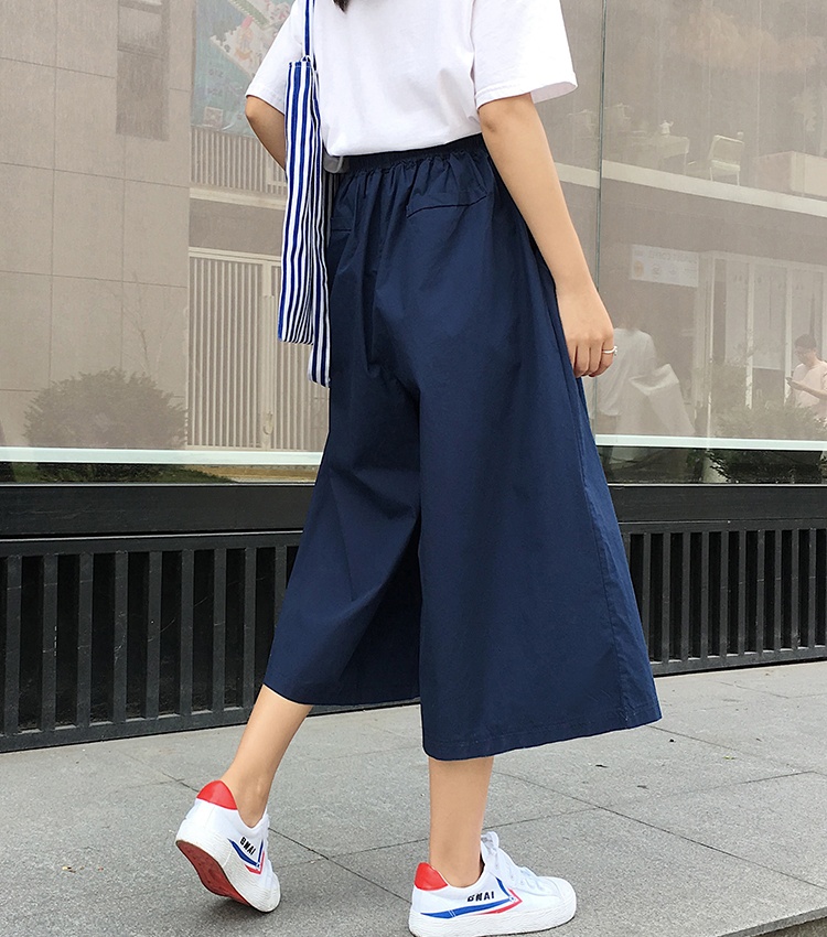 Autumn Korean style slim Casual wide leg pants for women