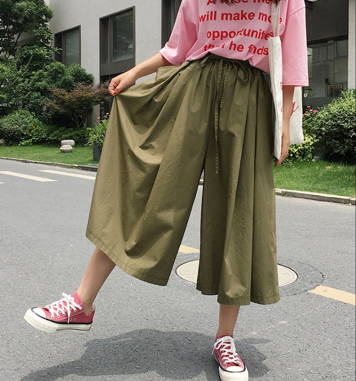 Autumn Korean style slim Casual wide leg pants for women