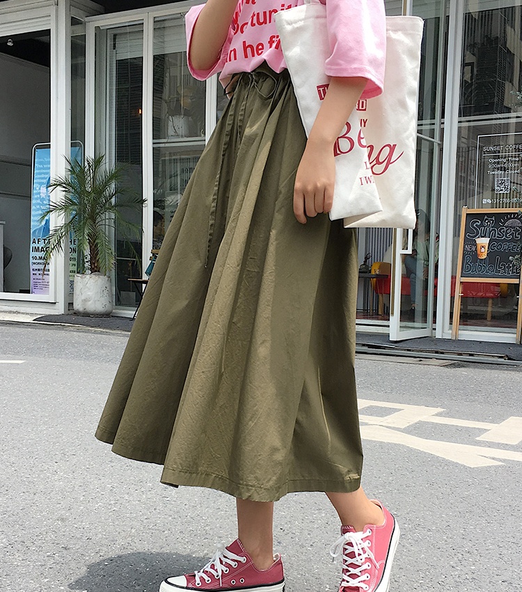 Autumn Korean style slim Casual wide leg pants for women