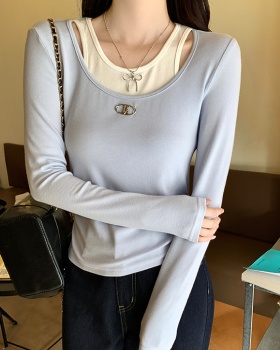 Slim T-shirt inside the ride bottoming shirt for women