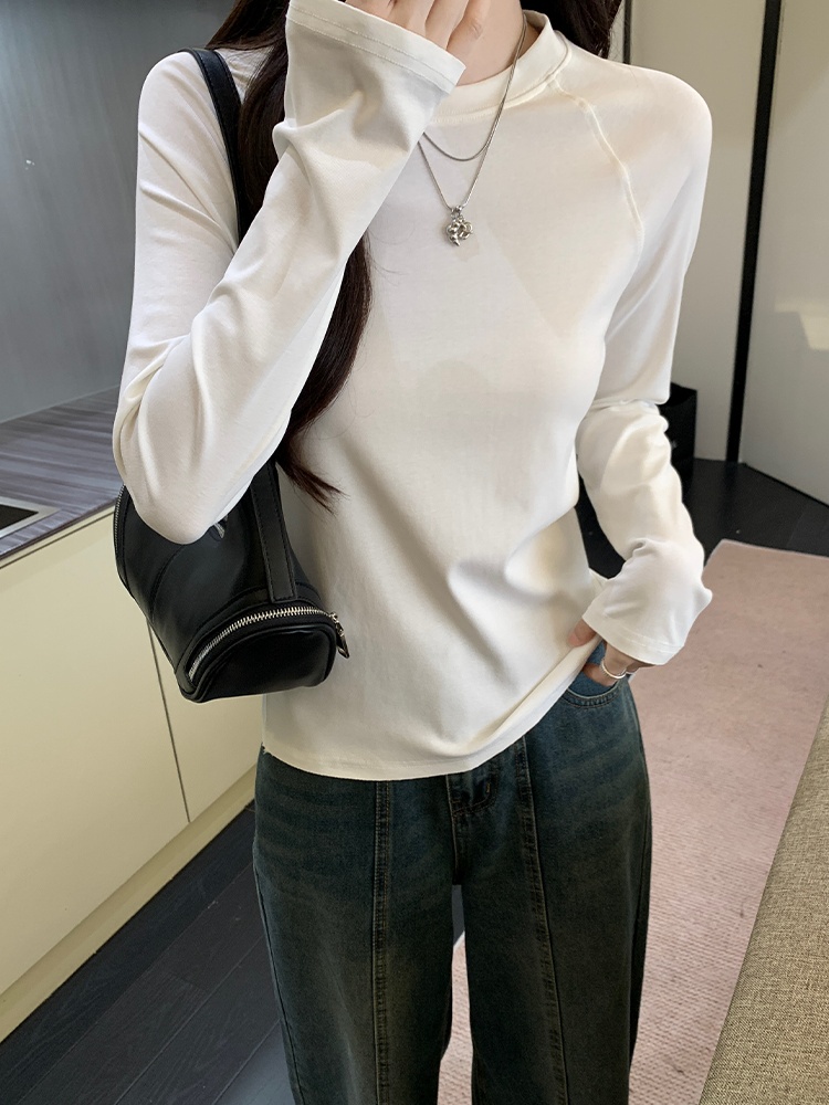 Long sleeve T-shirt fashion bottoming shirt for women