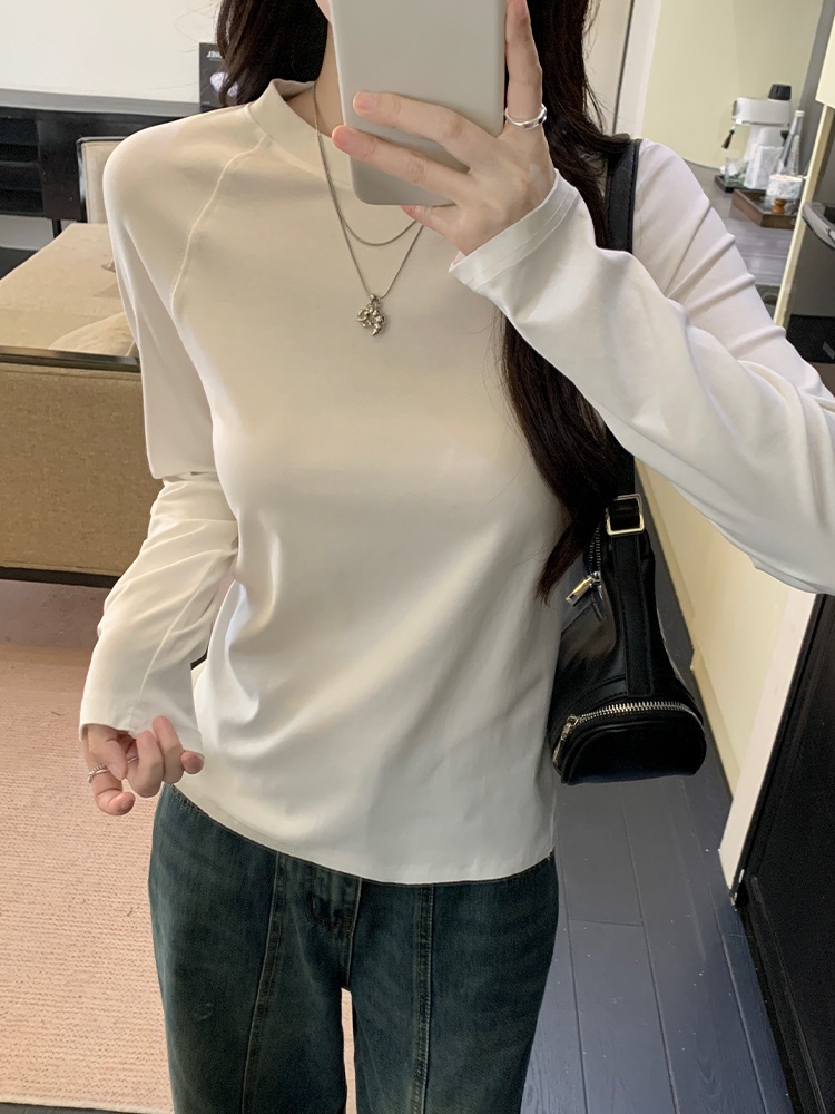 Long sleeve T-shirt fashion bottoming shirt for women