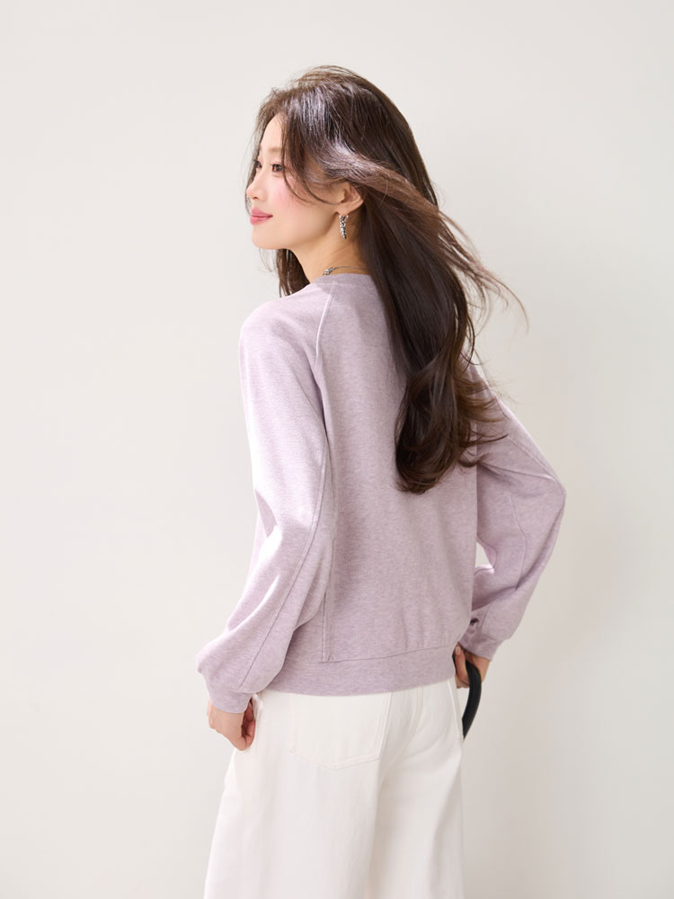 Spring all-match slim tops pure elegant hoodie for women