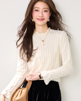 France style tops bottoming shirt for women