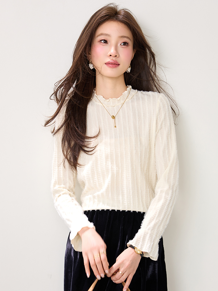 France style tops bottoming shirt for women