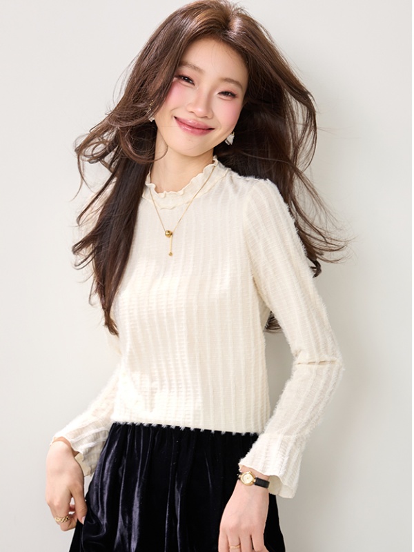 France style tops bottoming shirt for women